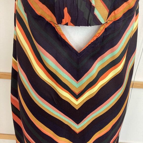 Anthropologie NWOT fabulous chevron print dress w/cut out elastic back & pockets - Picture 10 of 15